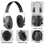Electronic Shooting Earmuffs with 25dB Noise Reduction & Fast 1.5ms Response