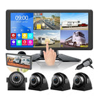 10.36" Quad Split RV Camera Monitor with 4 Cameras