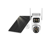 Solar 4G Outdoor PTZ Camera 12MP Dual Lens with Night Vision & Motion Tracking