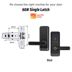 Electronic WiFi Smart Lock with Fingerprint, Code & Card Access – Fits Wooden & Steel Doors