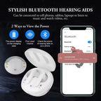 Digital Hearing Aid with Bluetooth, 25H Battery & 4 Sound Modes – Black
