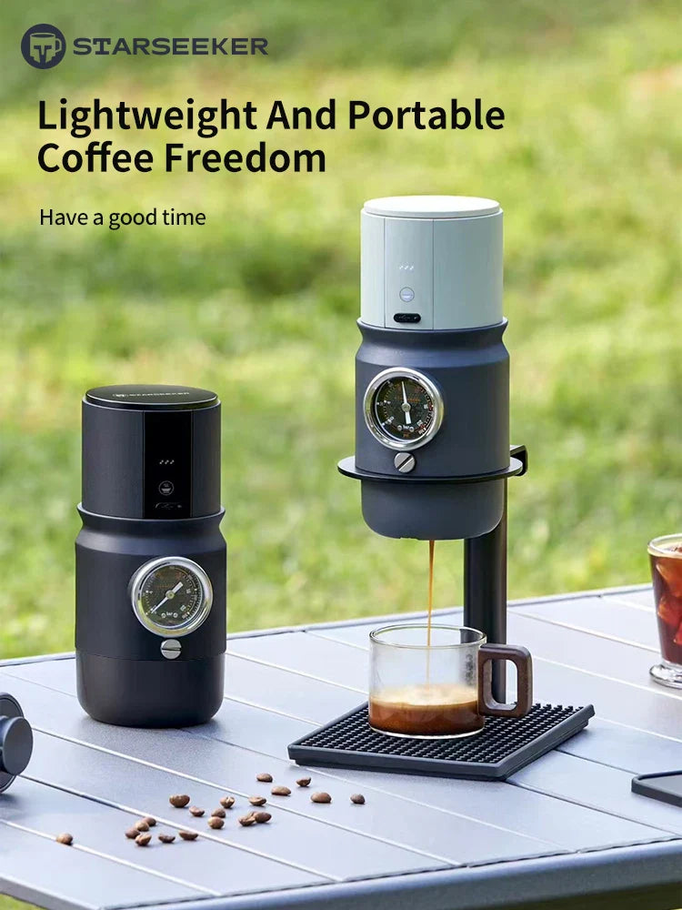 Portable Electric Espresso Maker with USB-C, Travel-Friendly black