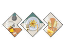 Decorative Canvas Wall Art Prints Modern Style Triptych for Living Room or Dining Space