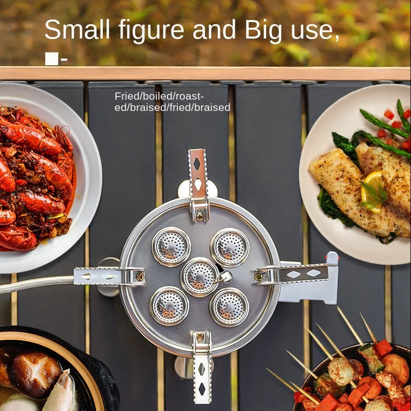 Portable 11800W Camping Stove High Power Foldable Gas Burner for Outdoor Cooking & BBQ