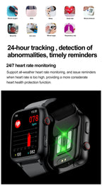 1.91" Health Tracker Watch with ECG, BP, Uric Acid