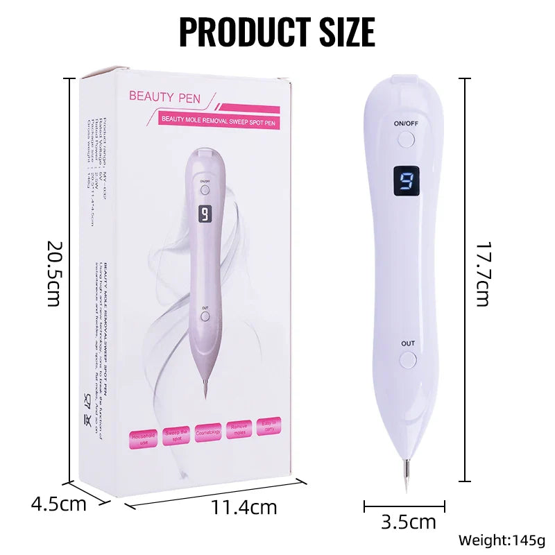 Mini Laser Plasma Mole Remover Pen with Box – Skincare Tool