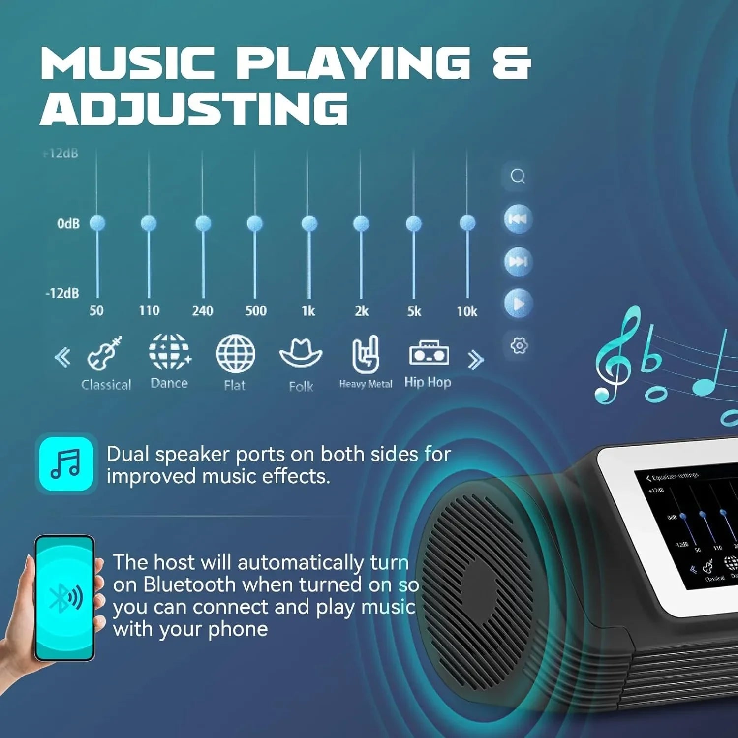 Wall-Mounted Electronic Boxing Trainer with Bluetooth Music