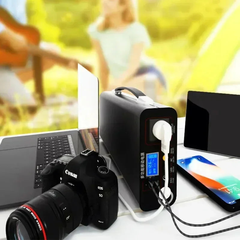 Rechargeable 300W 90Ah LiFePO4 Power Supply – Compact 220V Battery Pack for Home & Travel