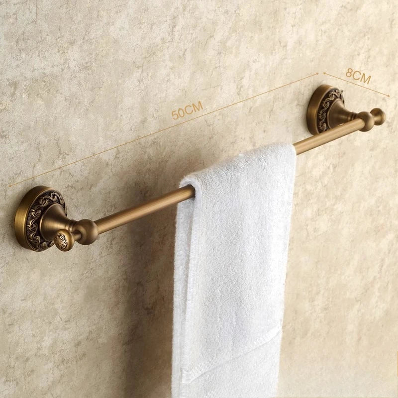 Luxury Bathroom Towel Rack, 50cm, Bolt-Fixed