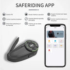 2-Pack Bluetooth Motorcycle Intercom Set with Music Sharing