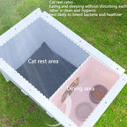 Heavy Duty Outdoor Dog Kennel Weatherproof, Insulated Plastic House for Medium Pets