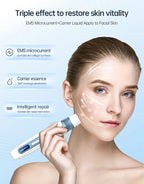 2-in-1 Blue Wireless Micro needling Hydra Pen with EMS