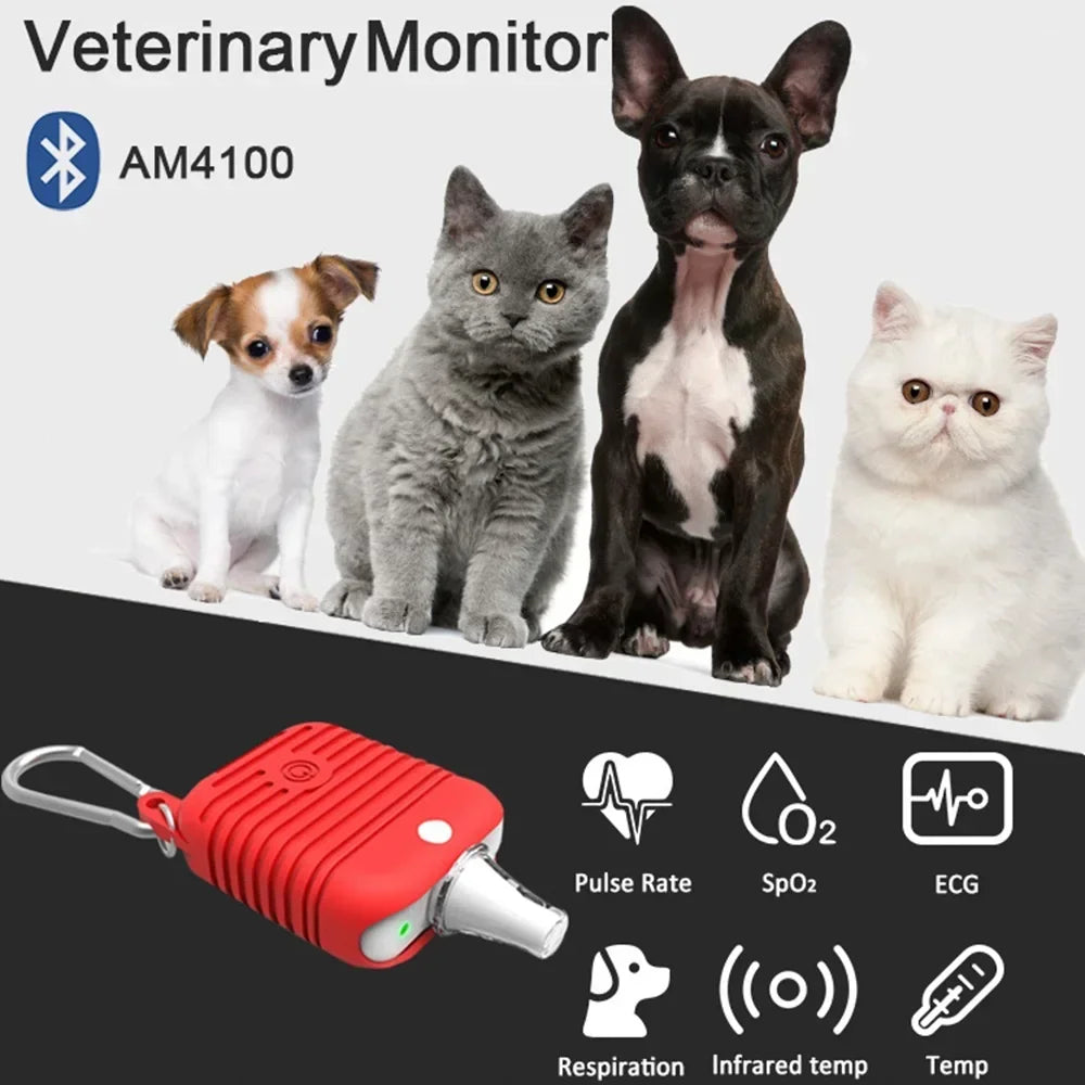 Smart Pet Health Tracker with Bluetooth App Support