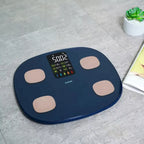 Smart Body Fat Scale, 16 Data Analyzer, Bluetooth, Oval, 180kg Capacity