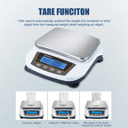 Precision Electronic Scale with Backlit LCD Display