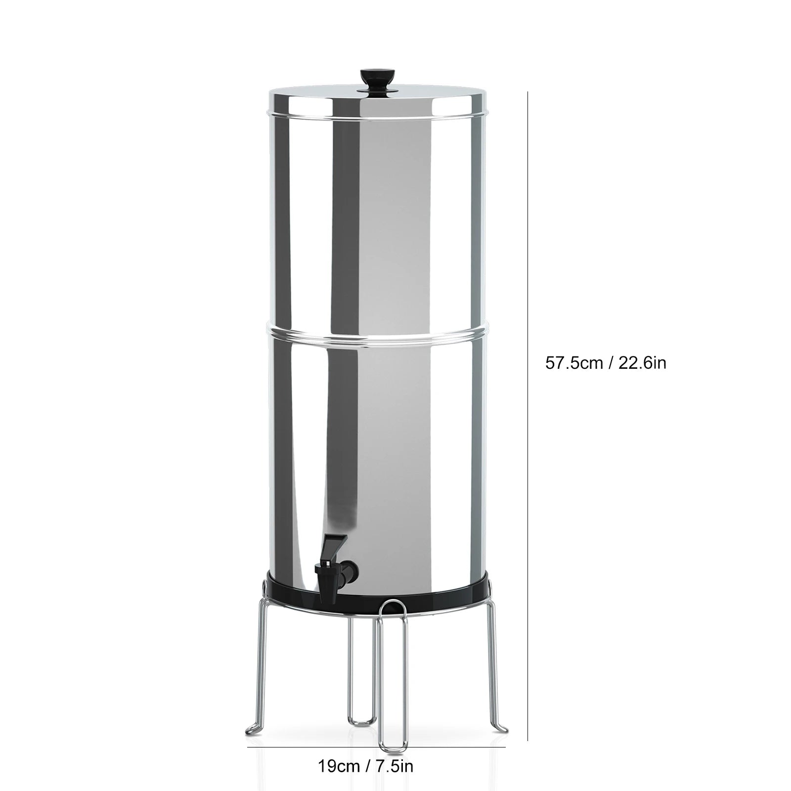 Portable Gravity Water Filtration System for Camping, Hiking & Home Use