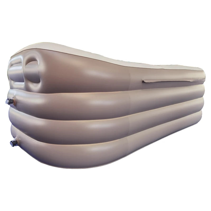 Portable Black Inflatable Adult Bathtub with Air Pump 152cm