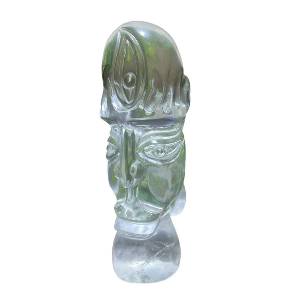 Natural Quartz Crystal Sculpture for Meditation & Home Decor