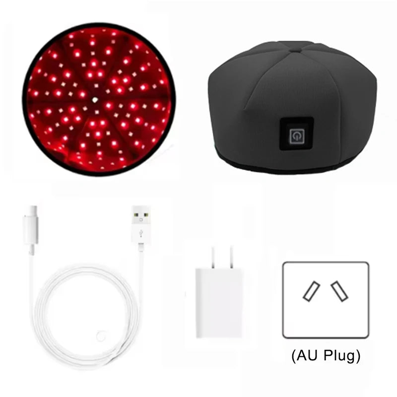 Red Light Therapy Cap for Hair Growth AU Plug Infrared LED Scalp Relaxation & Home Use Treatment