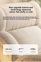 Modern Off White Rocking Sofa Chair Reclining Lounge Seat for Living Room
