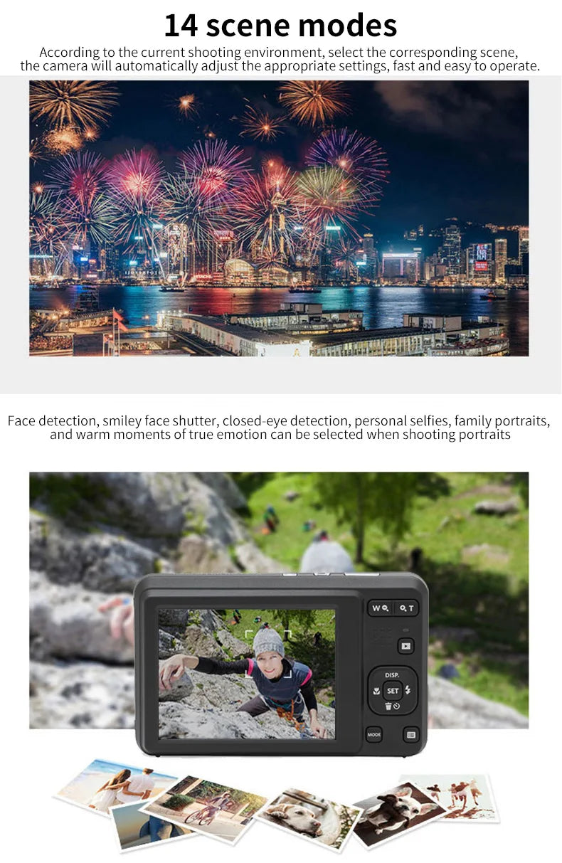16MP Digital Camera with 5X Zoom and 1080P Silver