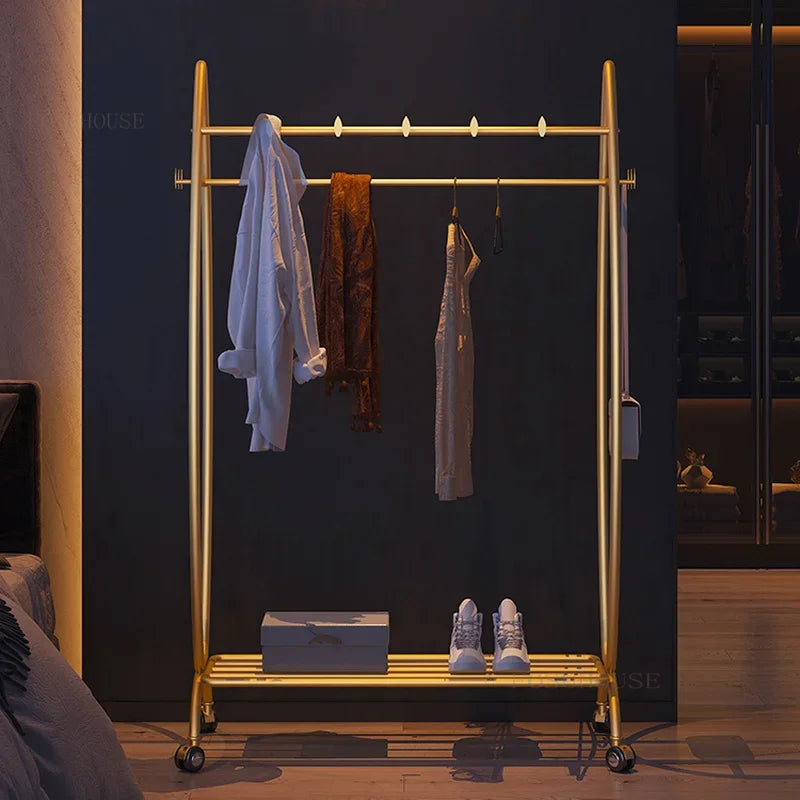 Modern Home Coat Stand Space-Saving Floor-to-Ceiling Rack for Hallway, Balcony & Living Room
