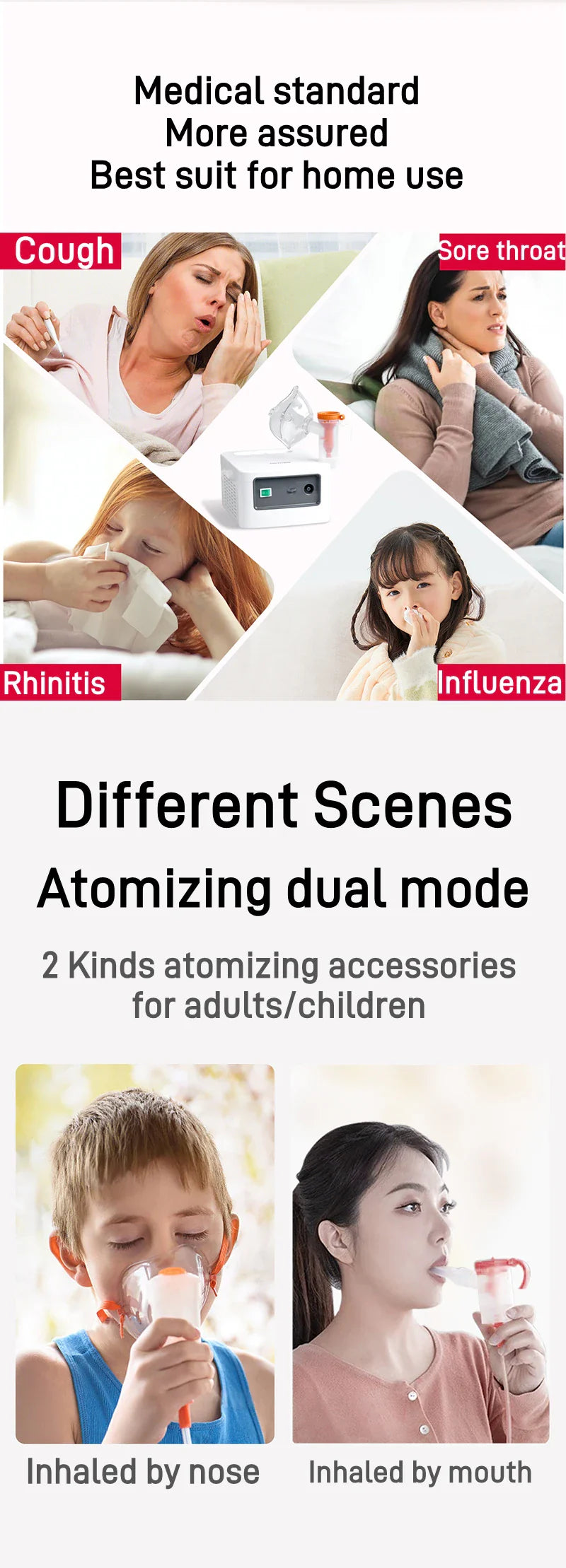 Home Inhaler Nebulizer for Asthma and Breathing Relief