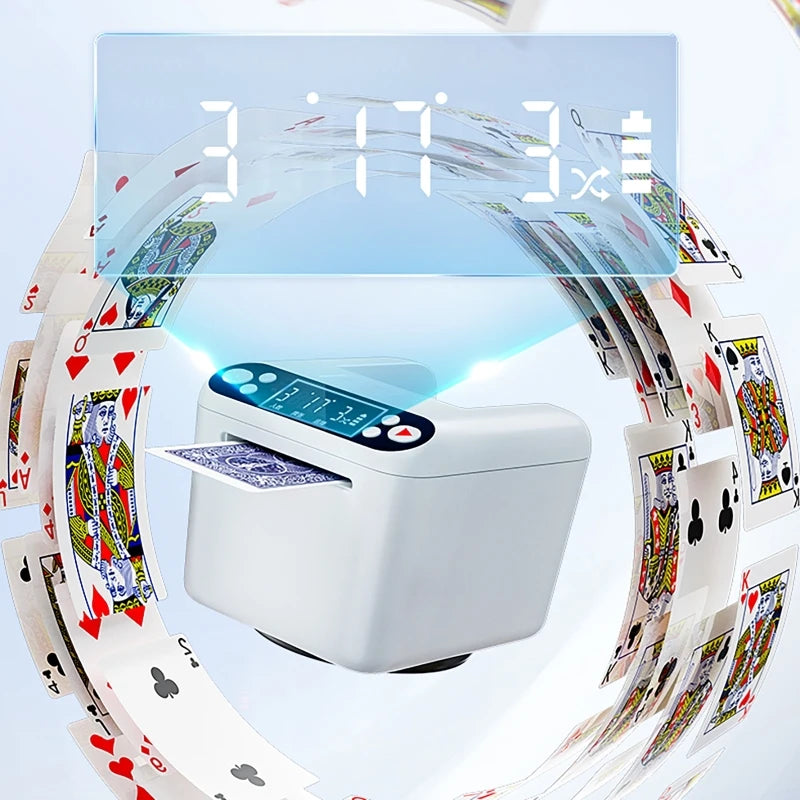 Automatic Card Dealer with OLED Display & AI Shuffle – Supports 2–12 Players