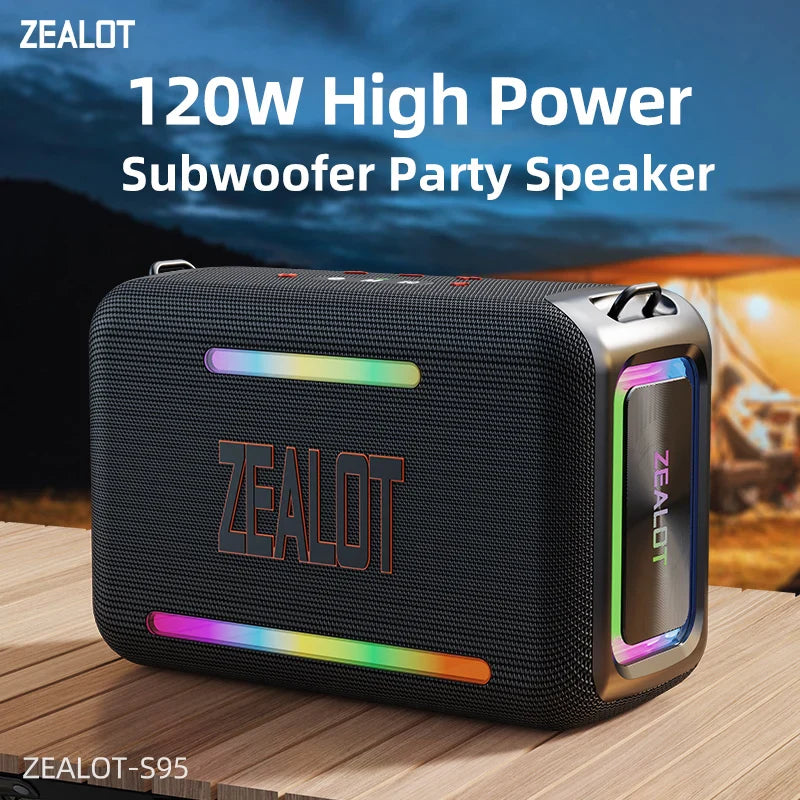 Portable Outdoor Speaker with 12H Playtime and Dual Pairing