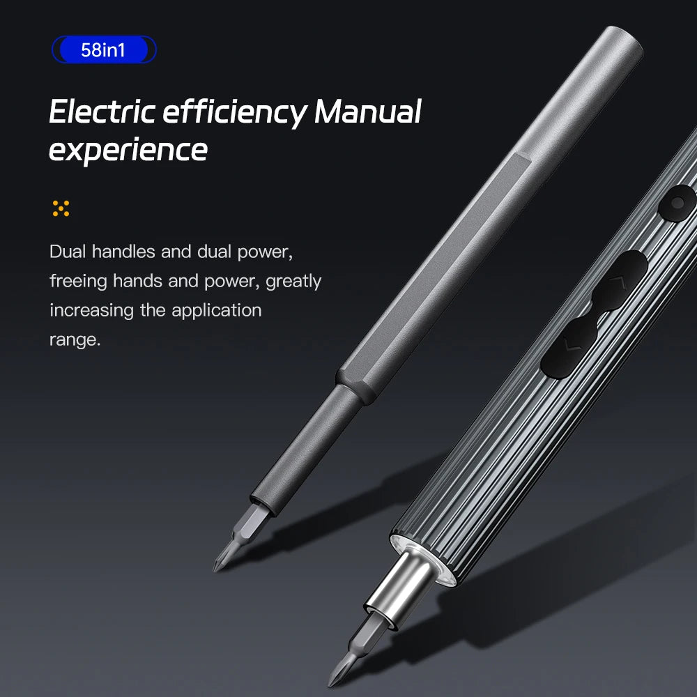58-in-1 Rechargeable Precision Electric Screwdriver Set – Cordless Mini Tool Kit for Electronics Repair