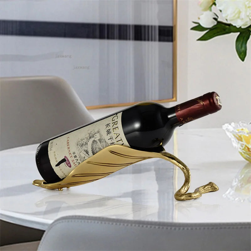 Creative Wine Bottle & Glass Stand Luxury Living Room or Cafe Display Organizer