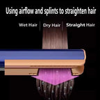 2-in-1 Hair Dryer & Straightener with Negative Ions – 1300W Wet & Dry Styling Tool