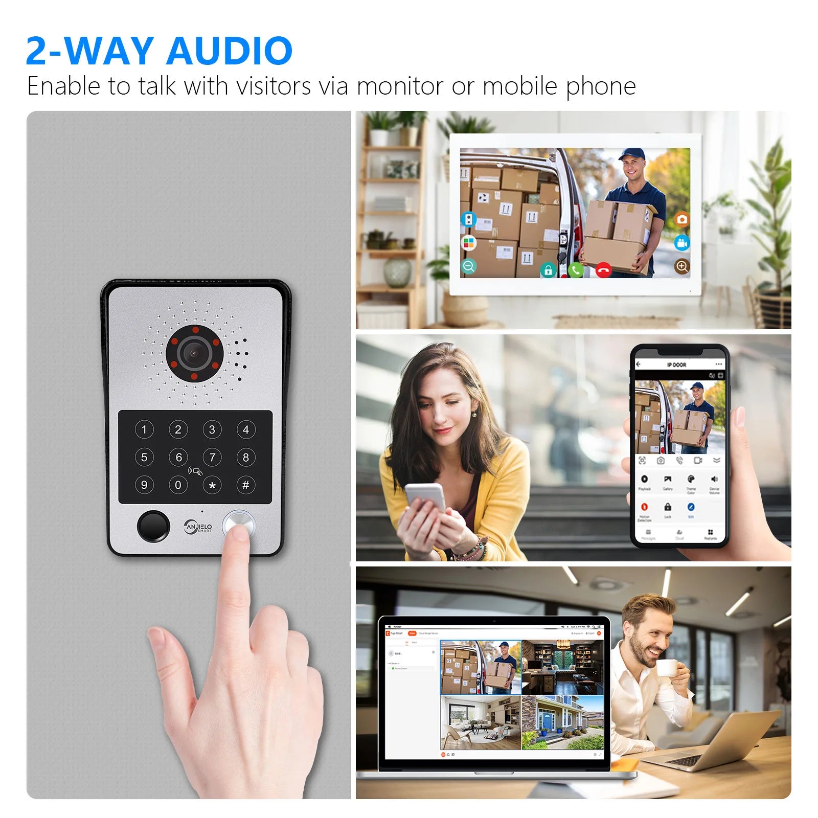 1080P Video Doorphone with Motion Detection and RFID Unlock