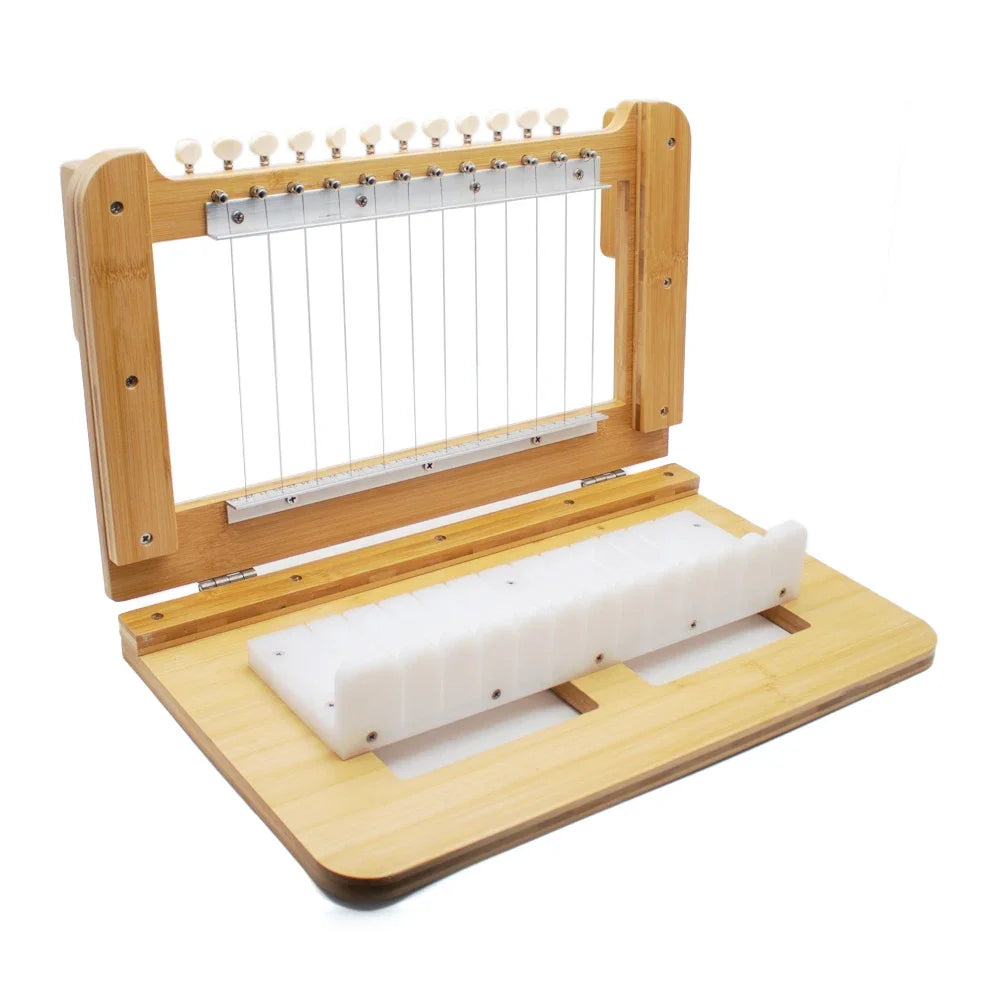 2-in-1 Bamboo Soap Cutter, 12-Bar Precision Slicer