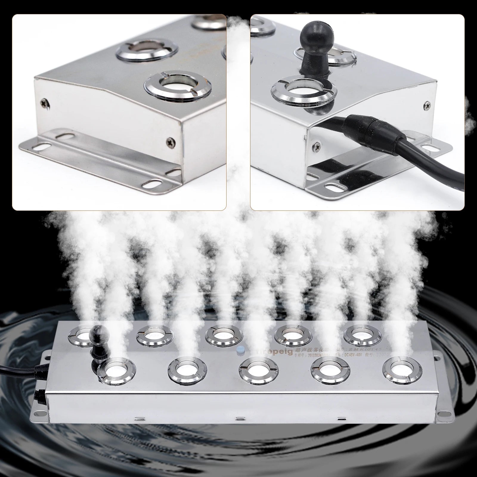 High Output Ultrasonic Mist Maker Fog Sprayer for Indoor & Outdoor Humidification