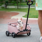 Compact Pet Trolley, Foldable, Easy Travel for Small Pets