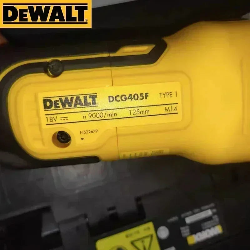 18V Cordless Brushless Angle Grinder with 125mm Disc DCG405FN BARE TOOL