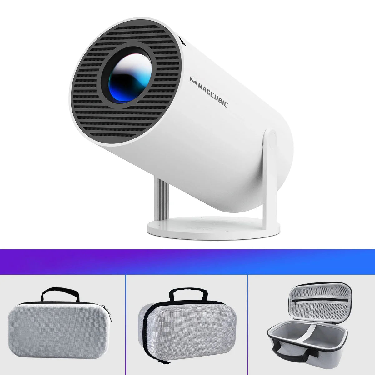 Portable 4K Home Projector with Auto Focus & Android 11