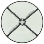 Round Outdoor Bistro Table – Tempered Glass Top, 80cm Anthracite, Steel Frame
