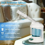 Compact Tabletop Facial Steamer for Deep Hydration & Spa Use