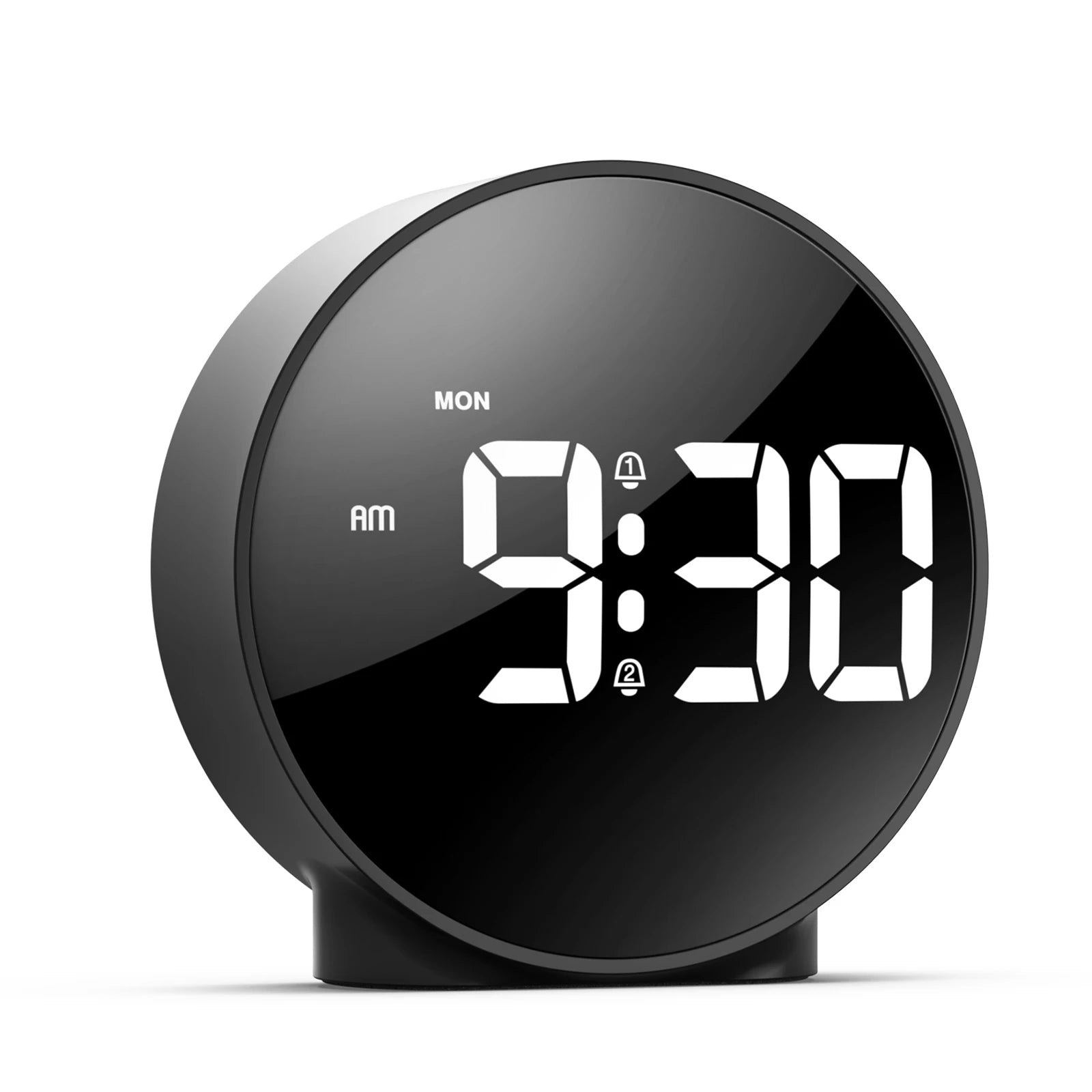 4" LED Table Clock with Snooze, USB/AAA Power, Dual Alarm & Weekday Modes