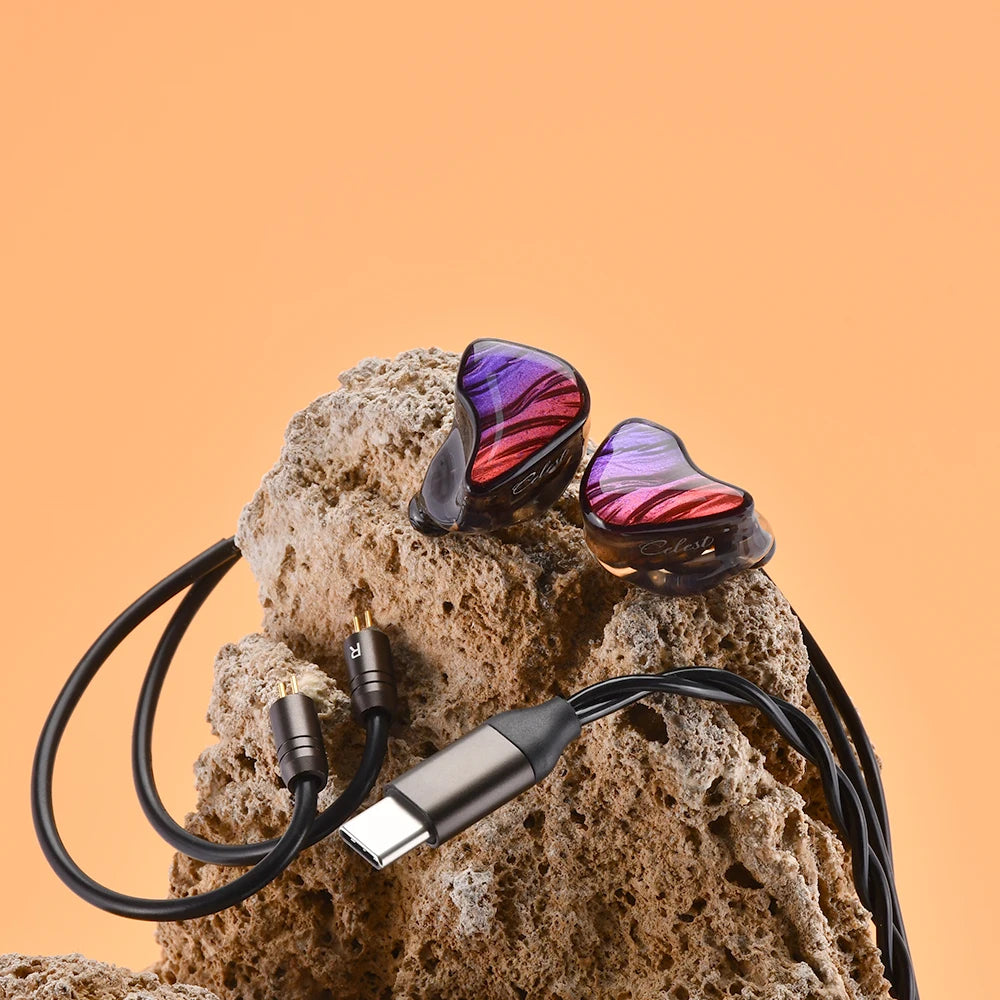 10mm Dynamic + BA Wired Earphones with Mic, In-Ear Design