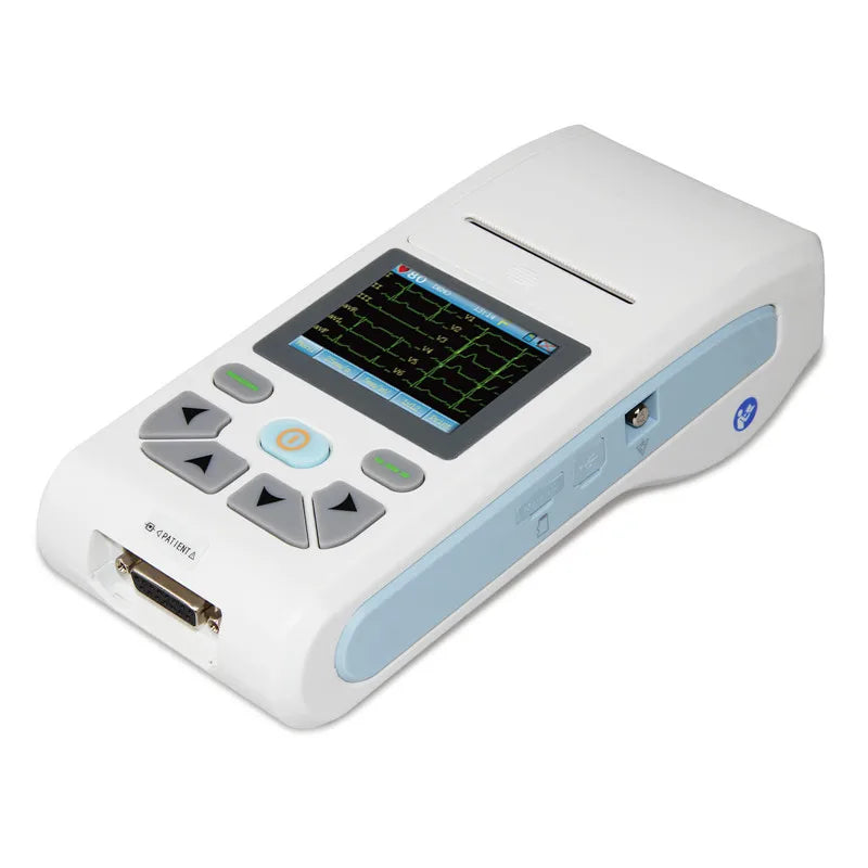 12-Lead ECG Machine with Touchscreen and Auto-Diagnosis