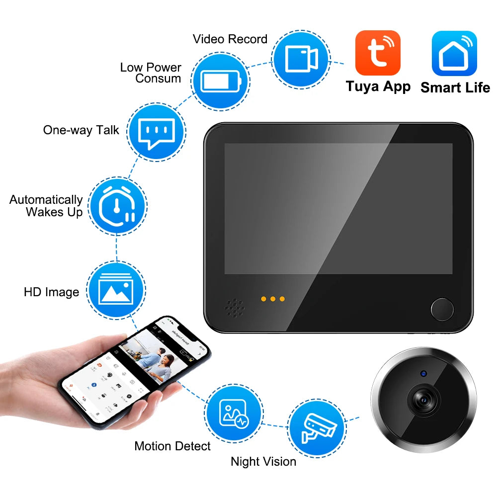 1080P Radar Motion Detection Video Doorbell with Tuya App