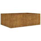 Corten Steel Outdoor Raised Garden Bed 120x80x40cm – Heavy Duty, Rust Look