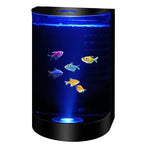 Mini 2.8L Desktop Aquarium LED USB-Powered Fish Tank for Home and Workspace
