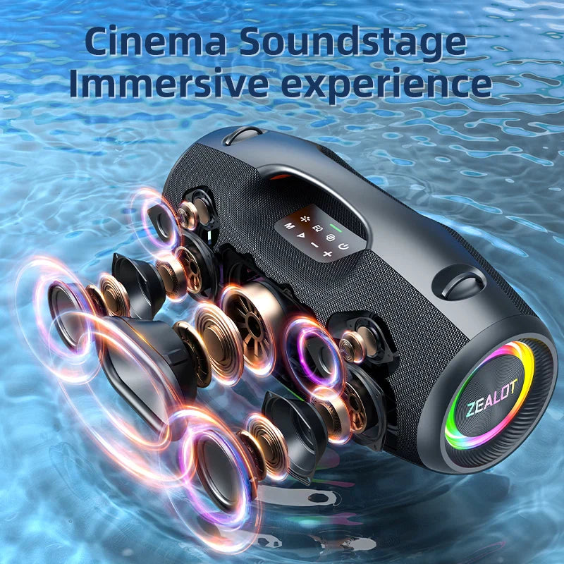 Portable Outdoor Bluetooth Speaker 250W with Fast Charging