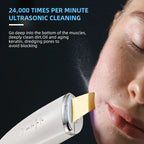 Silver Head Facial Scrubber Ultrasonic Blackhead Remover