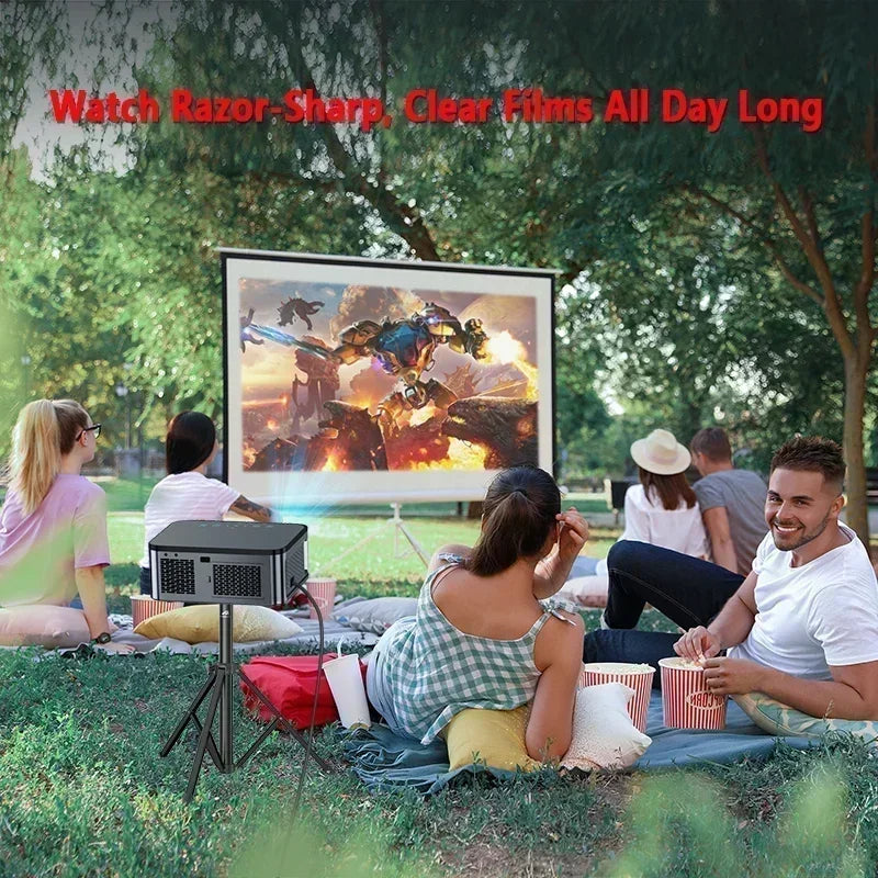 8K Home Projector with Android 9 and Manual Focus