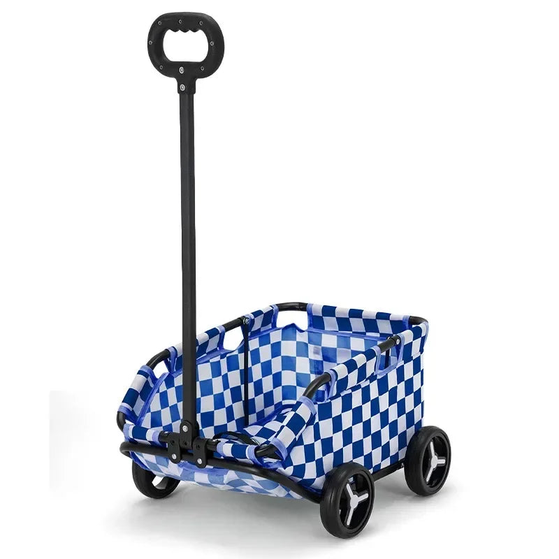 Compact Pet Trolley, Foldable, Easy Travel for Small Pets
